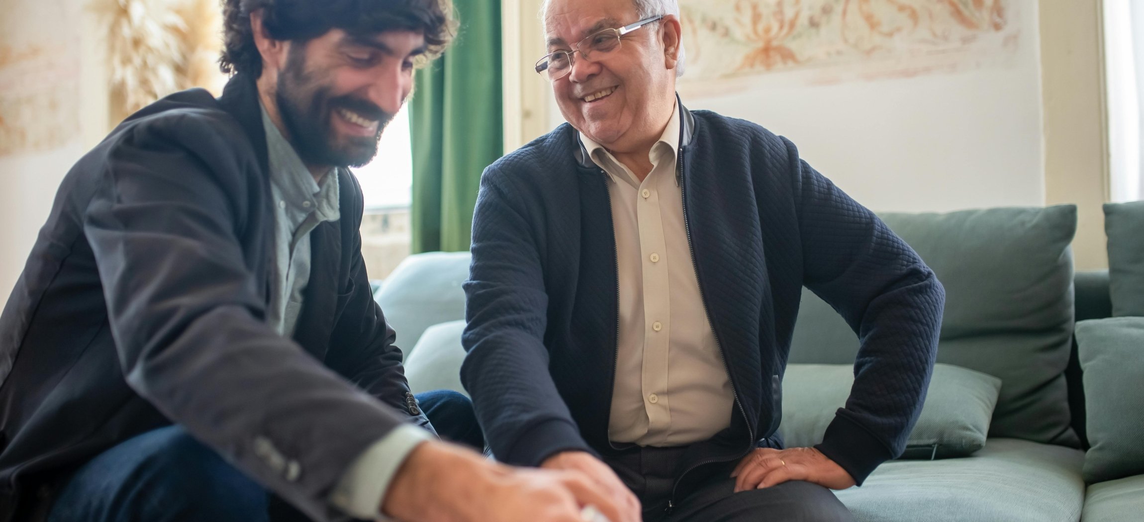 Specialist op bezoek bij client aan huis
